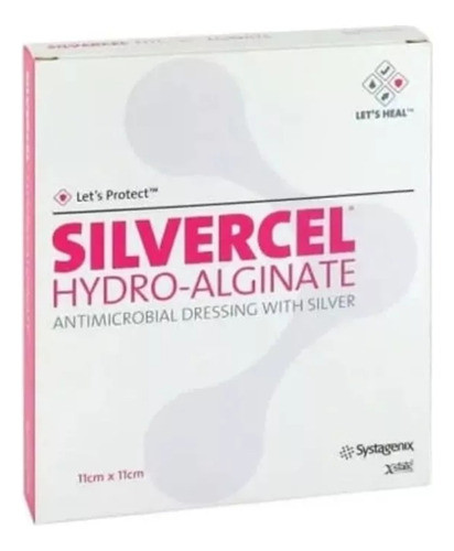 Curativo Silvercel Hidro-alginate 11x11 C / 10 Com Prata 0