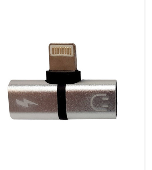 Adaptador Para iPhone 2 Salidas. Para Cargador Y Auriculares 0