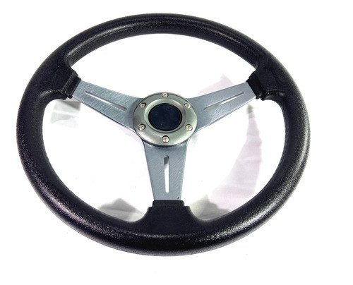Volante Deportivo Tuning Racing 3cm Negro + Titanio V8966-04 1