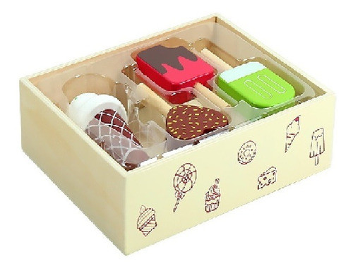 Juego Didáctico Helado En Madera 22004 Universo Binario 0