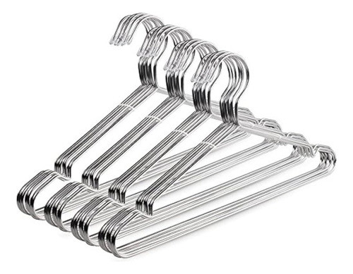 Alambre Perchas 40 Unidades Acero Inoxidable Fuerte Metal Pe 0