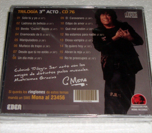 La Mona Jimenez Trilogia 3er Acto Cd Sellado / Kktus 1