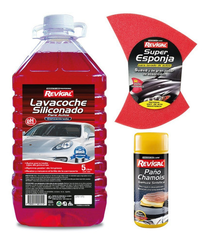 Lavacoche Phn X5 L Paño Chamois Esponja De Lavado Revigal 0