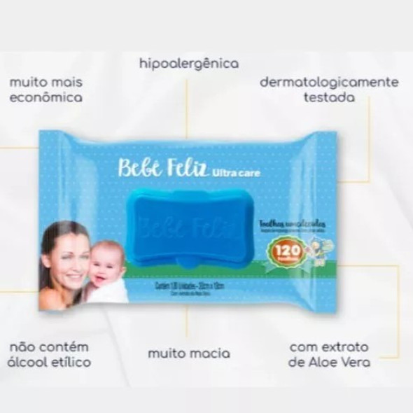Kit Toalha Umedecida Bebê Feliz 360 Unidades 1