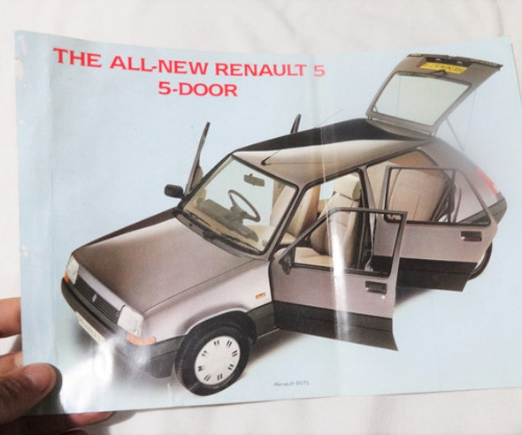 Renault 5 R5 Gtl Antiguo Folleto Publicitario No Manual 0