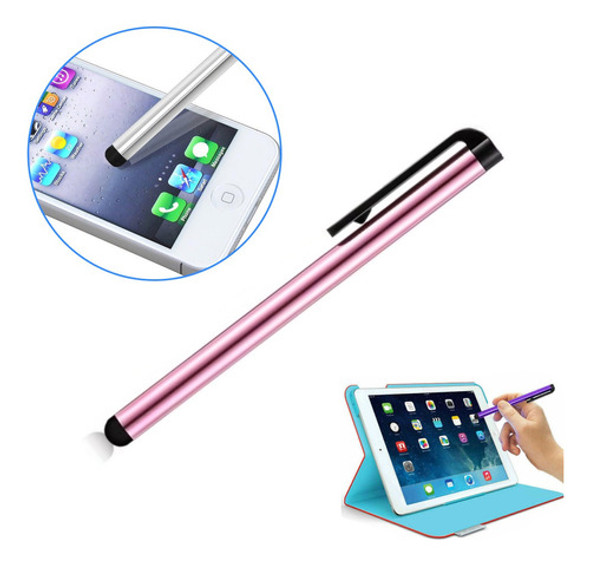 Lapiz Tactil Óptico Metalizado Touch Para Celulares Tablets 0