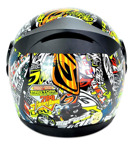 Casco Integral Sticker Bomb - Aprobado - Biela Motos 1