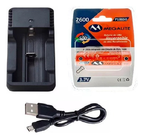 Cargador + Pila 18650 3,7v  Usb Ramos Mejia 0