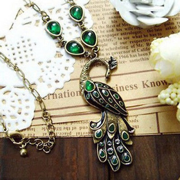 Colgante Collares Aleación Pavo Real Mujer Moda Joyería Bohe 0