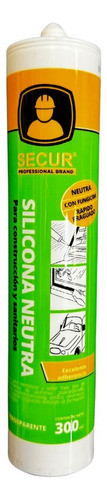 Silicona Neutra Transparente Secur 300ml Con Fungicida -sc- 0