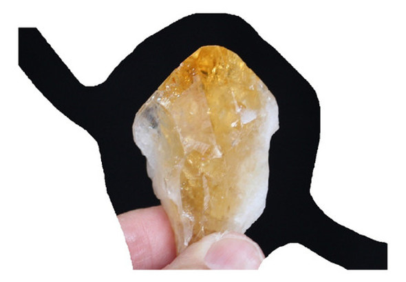 Citrino Bellísima Punta Natural En Bruto 6,5 Cm Nefer Joyas 0