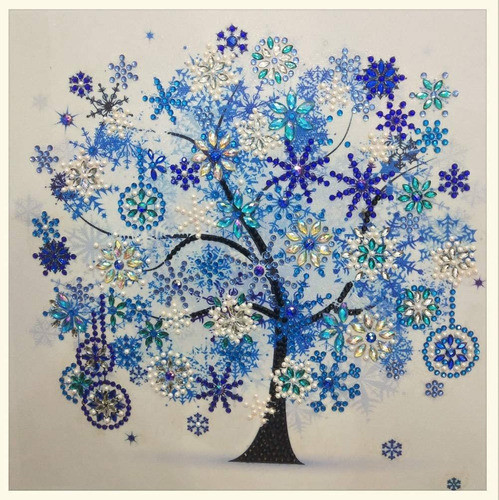 Juego De 4 Kits De Pintura Con Diamantes 5d Arboles 1