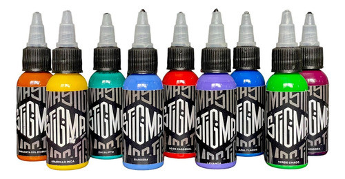 Tinta Pigmento Stigma Ink Tattoo Tatuar 1oz X 5 Unidades 0