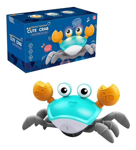 Juguete Bebes Cangrejo Bailarín Estimula Gateo Musica Led Rt 0