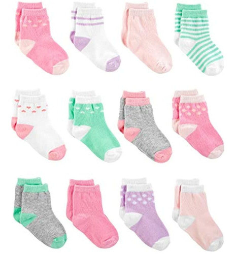 Simple Joys By Carter's Calcetines Para Niñas Pequeñas, Paqu 0