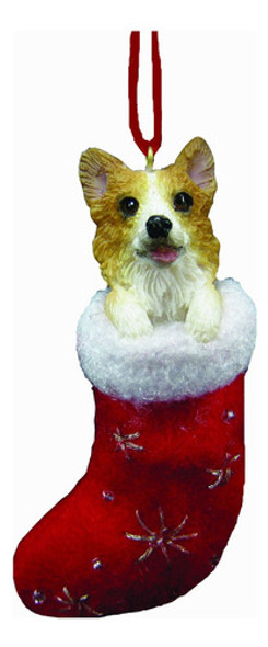 Adorno De Navidad De Corgi Gales Con Detalle  Santa's Little 0 Adorno De Navidad De Corgi Gales Con Detalle  Santa's Little 0
