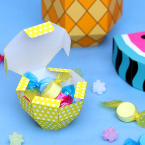 Caja Con Forma De Limón Para Imprimir Ideal Souvenir 1