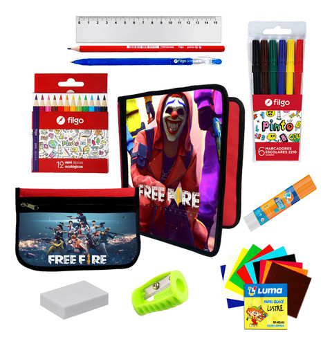 Oferton Carpeta + Cartu + Utiles Freefire #187 0