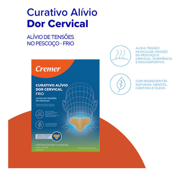 Curativo Alívio De Dor Cervical 5 Unidades Cremer 1