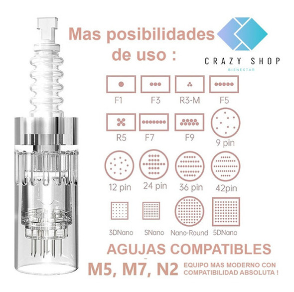 Dermapen Dr. Pen E30 Profesional Inalámbrico + Agujas Crazy 1 Dermapen Dr. Pen E30 Profesional Inalámbrico + Agujas Crazy 1