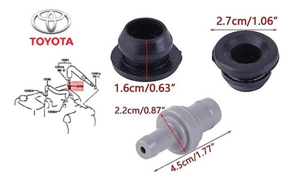 Valvula Pcv Respiro Antichamas Toyota Corolla - 1993-2001 1