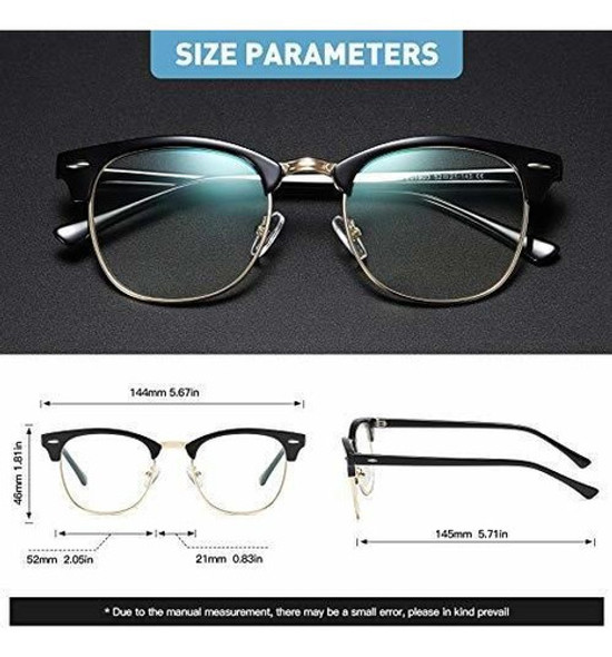 Lentes De Bloqueo De Luz Azul Sin Montura Uv400 Unisex 1