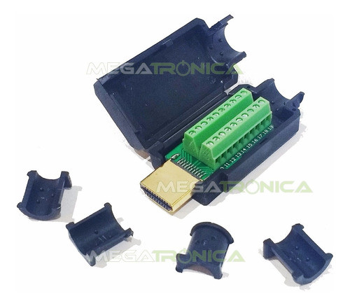 Ficha Hdmi Macho Para Armar Cable Macho C/ Bornera De Pines 1