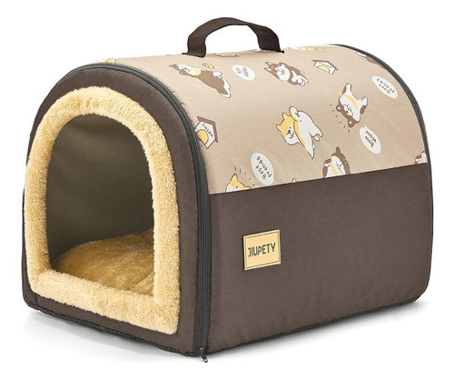 Jiupety Cozy Small Dog House, 2 En 1 Pet Dog House, M Size H 0