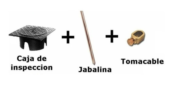 Jabalina 3/4 X 1mt C/tomacable C/tapa De Inspeccion Pvc 1