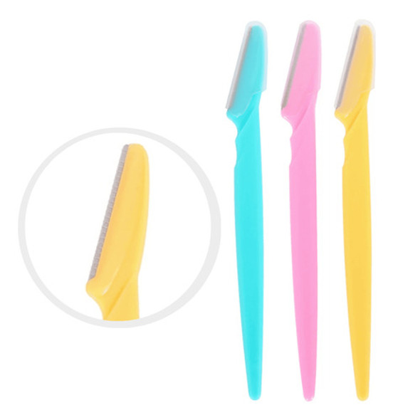 Kit 3 Navalhas Para Sobrancelhas E Rosto 0