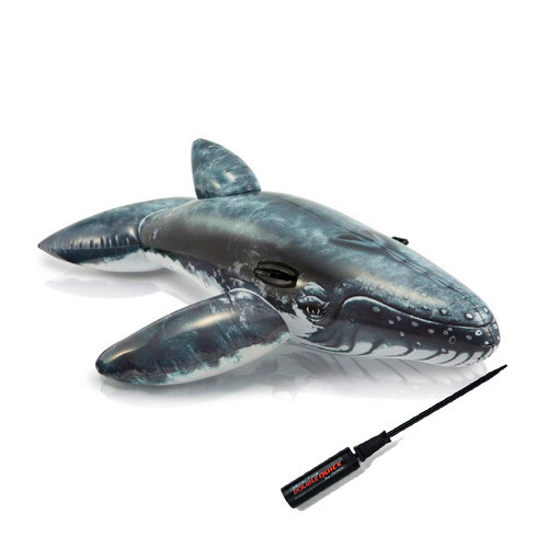 Ballena Flotador Inflable  Intex 201 X 135 Cm. + Inflador 0