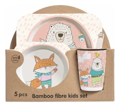 Set De Alimentación Infantil Bambú Bosque Universo Binario 0