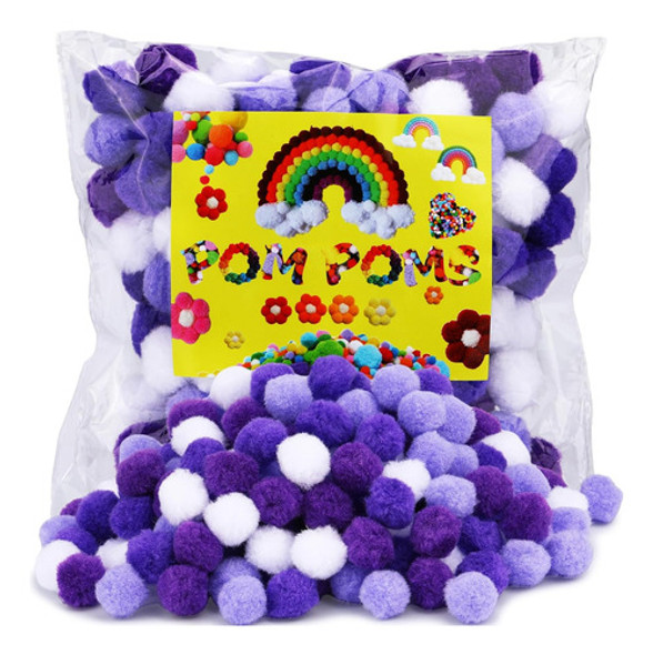 Pom Poms Bulk De 150 Unidades, 25cm, 4 Colores Para Decoraci 0