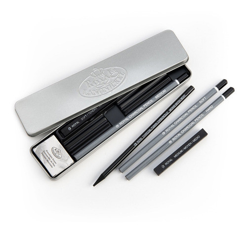 Mini Lata Carvão Royal & Langnickel Com 8 Unidades 1