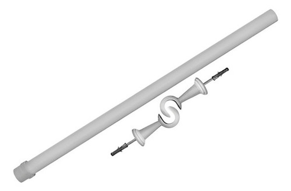 Varão Simples 1,50 Metros 19mm Para Cortina Atlas 0 Varão Simples 1,50 Metros 19mm Para Cortina Atlas 0