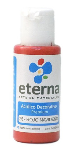 Eterna Acrilico Decorativo 50ml Rojo Navideño 0