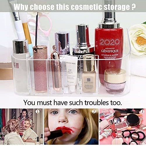 Organizador De Maquillaje Transparente Para Tocador, Vitrina 1