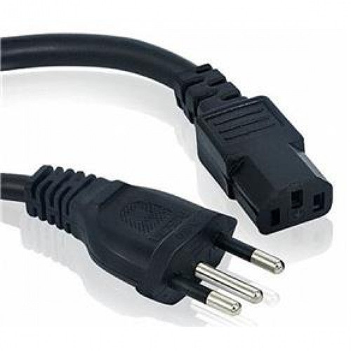 Cabo De Força Tripolar 3x1,00mm Plugue 10 Amp 3 Metros 6 Pçs 0
