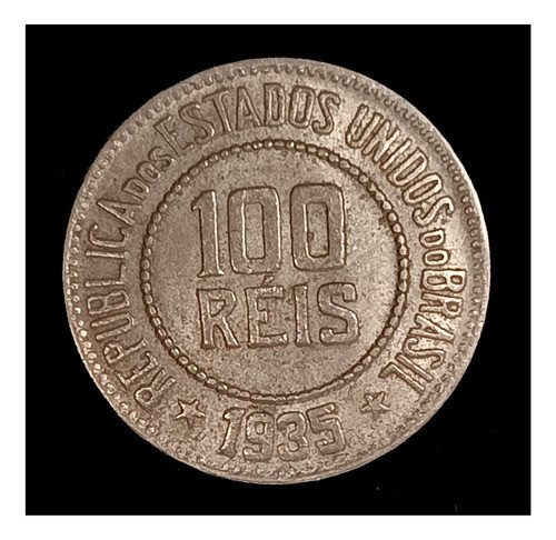 Brasil 100 Reis 1935 Excelente Km 518 0