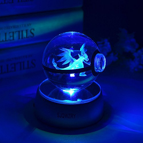 Bola De Cristal 3d Led De Luz Nocturna Cambia De Color De Ju 1
