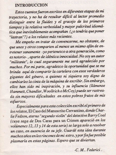 Serie Negra Policial Uruguay Carlos Federici Cuentos 3 Tomos 1