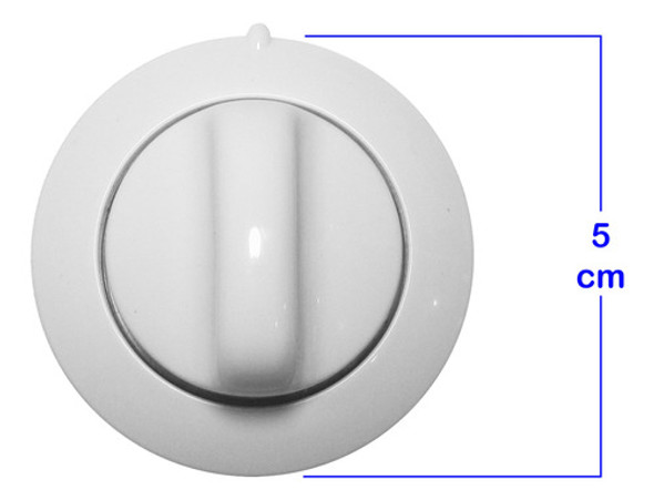 1 Perilla 6mm Blanca Para Cocina Longvie Original 1