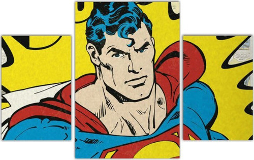 Día Del Niño Murales  Tripticos En Madera, Super Man 45 X 75 0