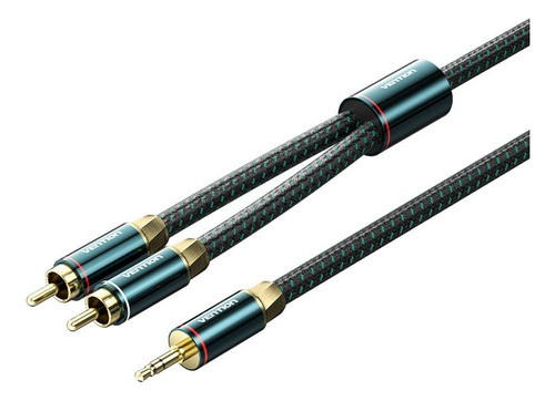 Cable Audio 3.5mm A 2rca Alta Calidad Verde 1.5m Vention 0