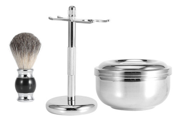 Kit De Tigela De Barbear Profissional Masculino, Suporte De 1