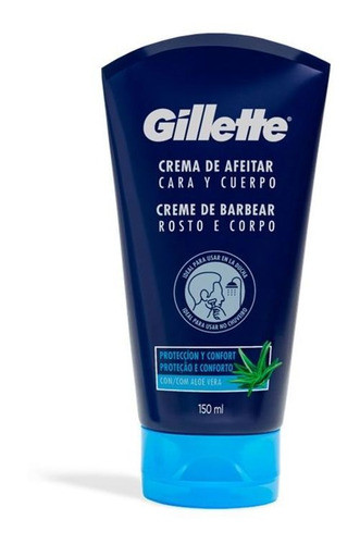Gillette Crema De Afeitar Cara Y Cuerpo 150 Cc 0