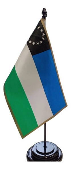 Mástil Escritorio Madera-bandera Río Negro Calidad Premium 0