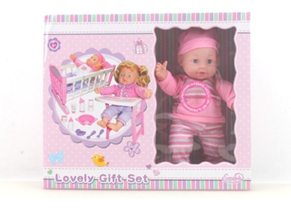 Bebote  Muñeca Con Silla Y Cuna Dice Mama Papa Llora Y Rie 1