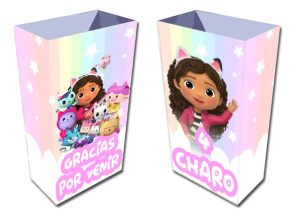 Bolsitas Golosineras Personalizadas Gabby Dollhouse X10 1 Bolsitas Golosineras Personalizadas Gabby Dollhouse X10 1