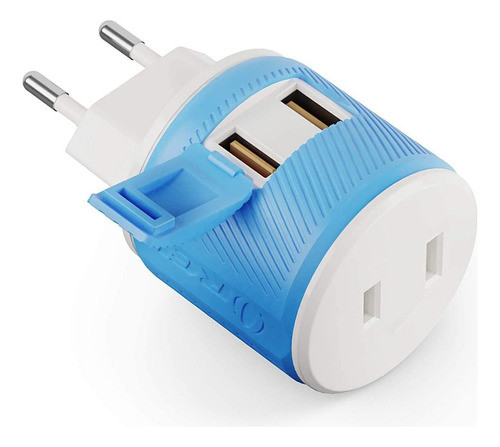Orei Most Of Europe Travel Plug Adapter Dual Usb 0